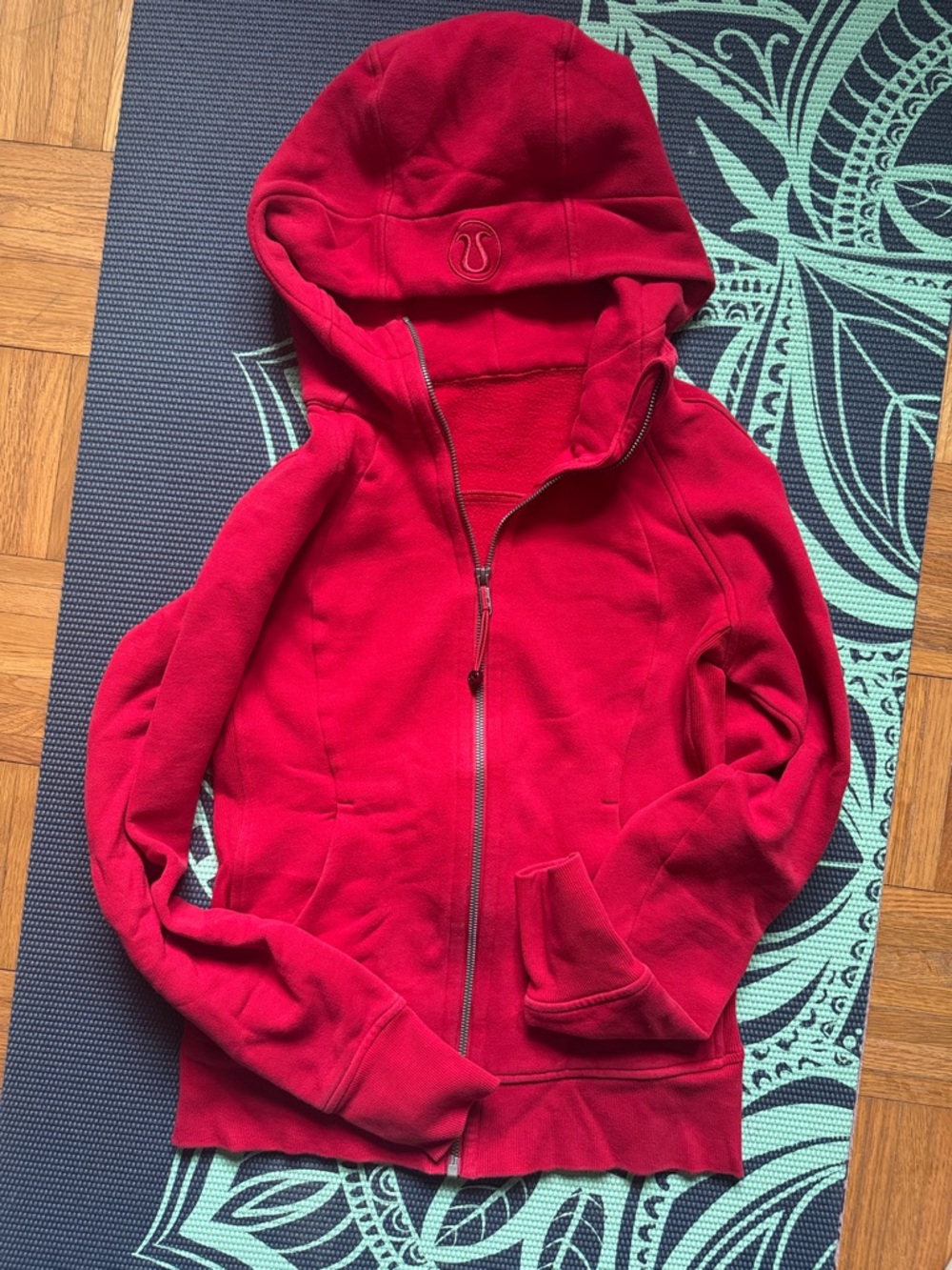 lululemon athletica Women's Red Full-Zip Hoodie